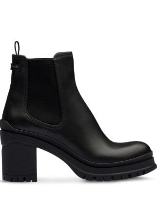 prada brown boots|prada chunky heel ankle boots.